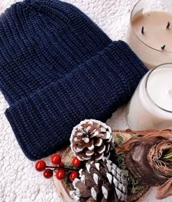 Accessories>Nayked Apparel Chunky Marled Yarn And Solid Color Soft Knit Hat