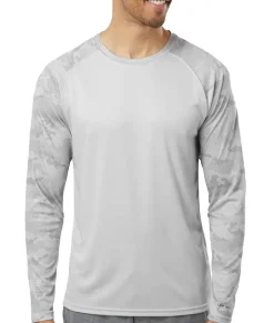 T-Shirts>Nayked Apparel Men'S Cayman Performance Upf Camo Colorblock Long Sleeve T-Shirt