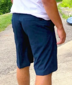 Bottoms>Nayked Apparel Men'S Navy Hybrid Stretch Short/Discontinued