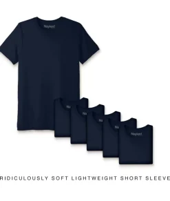 T-Shirt Packs>Nayked Apparel Men'S 6Pk Ridiculously Soft Lightweight Crew Neck T-Shirt
