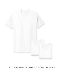 T-Shirt Packs>Nayked Apparel Men'S 3Pk Ridiculously Soft Short Sleeve Crew Neck 100% Cotton T-Shirt