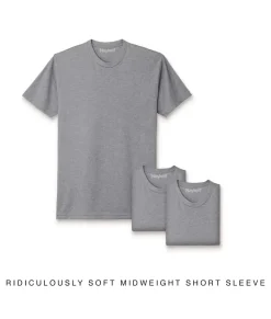 T-Shirts>Nayked Apparel Men'S 3Pk Ridiculously Soft Midweight Crew T-Shirt