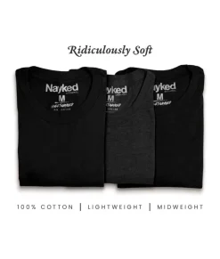 Shirts>Nayked Apparel Men'S 3Pk Tri-Nayked Short Sleeve Crew Neck T-Shirts