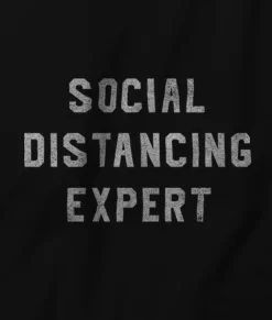 Shirts>Nayked Apparel Men'S Ridiculously Soft 100% Cotton Graphic Tee | Social Distancing Expert