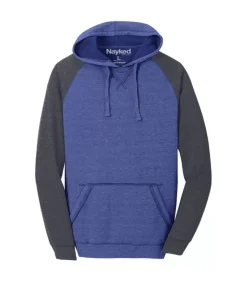 Hoodies & Sweatshirts>Nayked Apparel Men'S Ridiculously Soft Big Fleece Raglan Hoodie