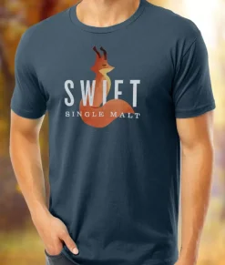 T-Shirts>Nayked Apparel Men'S Ridiculously Soft Cotton Graphic Tee | Swift Single Malt