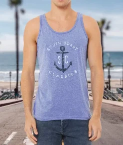 Tanks>Nayked Apparel Men'S Ridiculously Soft Graphic Lightweight Tank Top | Sc Anchor