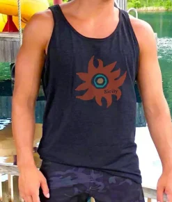 Tanks>Nayked Apparel Men'S Ridiculously Soft Lightweight Graphic Tank | Sicily Sun