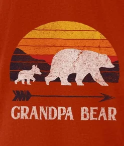 T-Shirts>Nayked Apparel Men'S Ridiculously Soft Lightweight Graphic Tee | Grandpa Bear