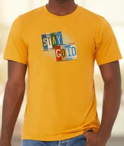 T-Shirts>Nayked Apparel Men'S Ridiculously Soft Lightweight Graphic Tee | Stay Gold