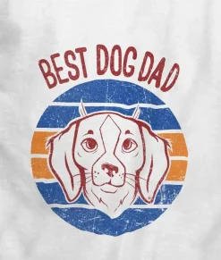 T-Shirts>Nayked Apparel Men'S Ridiculously Soft Lightweight Graphic Tee | Best Dog Dad (V2)