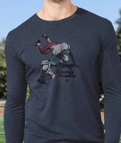 Shirts>Nayked Apparel Men'S Ridiculously Soft Lightweight Long Sleeve Graphic Tee | Sunday Funday