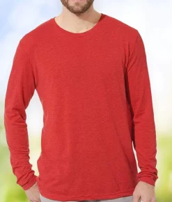 Shirts>Nayked Apparel Men'S Ridiculously Soft Lightweight Long Sleeve Crew Shirt