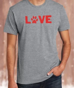 T-Shirts>Nayked Apparel Men'S Ridiculously Soft Midweight Valentine'S Day Graphic T-Shirt | Love My Pet