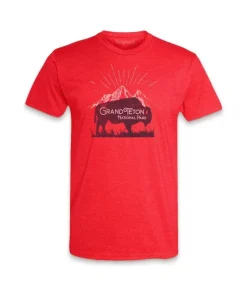 T-Shirts>Nayked Apparel Men'S Ridiculously Soft Midweight Graphic Tee | Grand Teton National Park