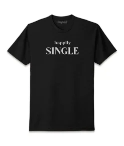 T-Shirts>Nayked Apparel Men'S Ridiculously Soft Midweight Graphic T-Shirt | Happily Single