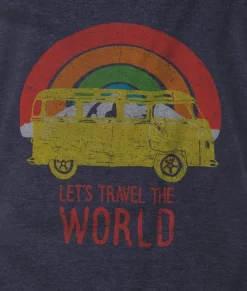 T-Shirts>Nayked Apparel Men'S Ridiculously Soft Midweight Graphic Tee | Let'S Travel The World