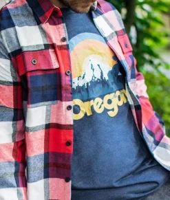 T-Shirts>Nayked Apparel Men'S Ridiculously Soft Midweight Graphic Tee | Oregon