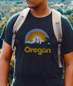 T-Shirts>Nayked Apparel Men'S Ridiculously Soft Midweight Graphic Tee | Oregon