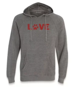 Shirts>Nayked Apparel Men'S Ridiculously Soft Midweight Raglan Hooded Valentine'S Day Graphic Sweatshirt | Love My Pet