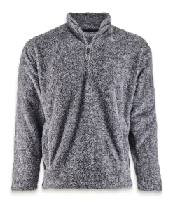 Shirts>Nayked Apparel Men'S Ridiculously Soft Shag Sherpa Quarter-Zip Pullover