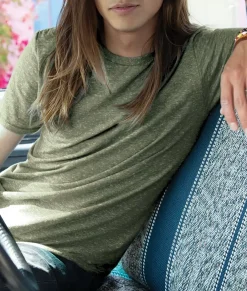 Shirts>Nayked Apparel Men'S Ridiculously Soft Snow Heather Crew Neck T-Shirt