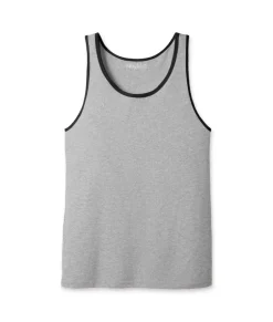 T-Shirts>Nayked Apparel Men'S Ridiculously Soft Two-Tone Lightweight Tank Top