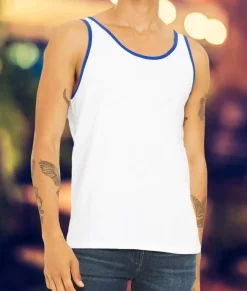 Tanks>Nayked Apparel Men'S Ridiculously Soft Two-Tone Lightweight Tank Top