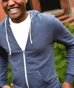 Shirts>Nayked Apparel Men'S Ridiculously Soft Vintage Recycled Fleece Full-Zip Hoodie