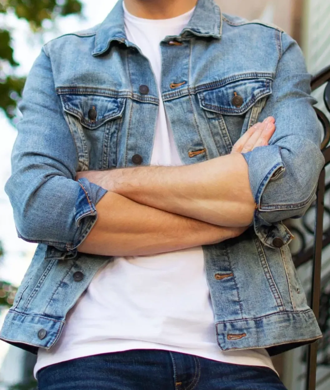 Outerwear>Nayked Apparel Men'S Soft Vintage Denim Jacket