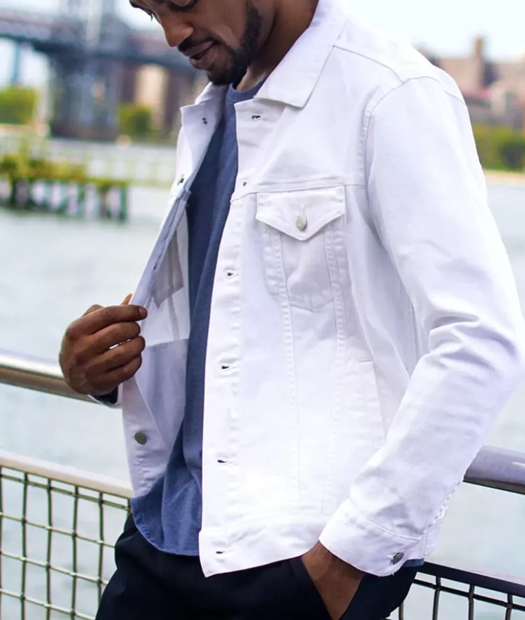 Outerwear>Nayked Apparel Men'S Soft Vintage Denim Jacket