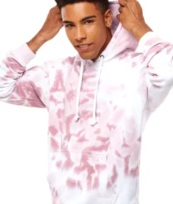 Shirts>Nayked Apparel Men'S Soft Washed Tie Dye Fleece Hoodie