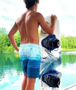 Swim>Nayked Apparel Men'S Stripe Volley Swim Short/Discontinued