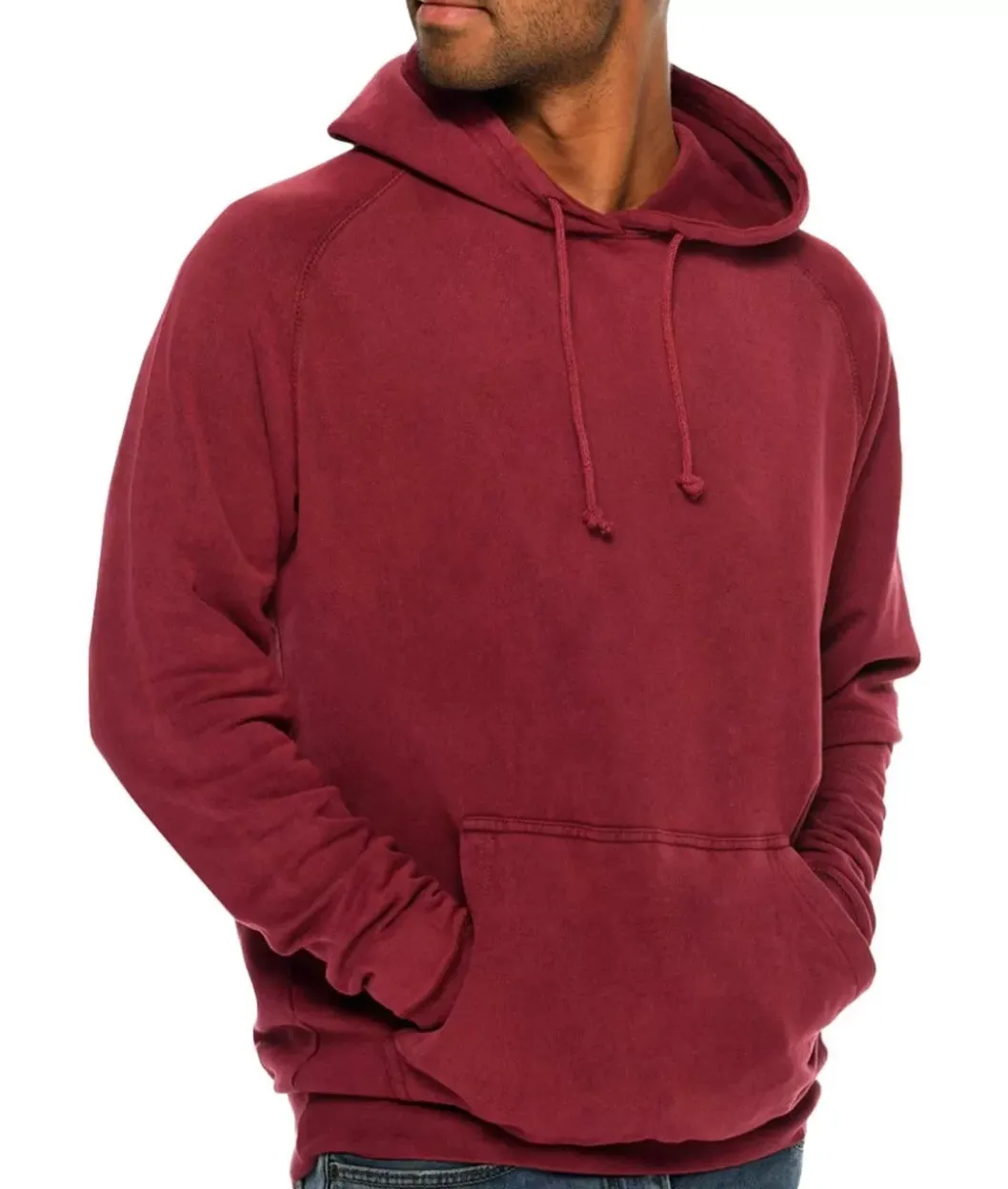 Shirts>Nayked Apparel Men'S Vintage Fleece Raglan Hoodie