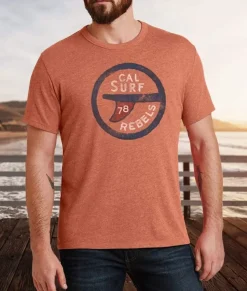 T-Shirts>Nayked Apparel Men'S Vintage Graphic Crew Neck T-Shirt | Surf Rebels