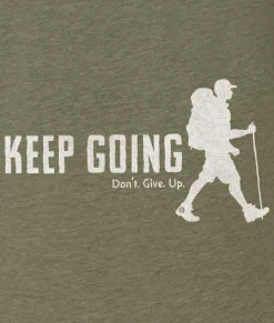 Shirts>Nayked Apparel Ridiculously Soft Big Graphic T-Shirt | Keep Going With Hiker