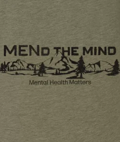 T-Shirts>Nayked Apparel Ridiculously Soft Big Graphic T-Shirt | Mend The Mind-Landscape