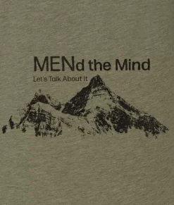 Shirts>Nayked Apparel Ridiculously Soft Crew Neck Graphic T-Shirt | Mend The Mind-Mountains