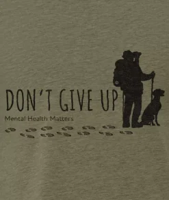 T-Shirts>Nayked Apparel Ridiculously Soft Crew Neck Graphic T-Shirt | Don'T Give Up-Hike With Your Dog
