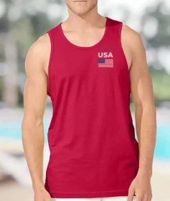 Tanks>Nayked Apparel Ridiculously Soft Men'S Usa Graphic Tank