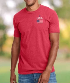 Shirts>Nayked Apparel Ridiculously Soft Men'S Usa Flag Graphic T-Shirt