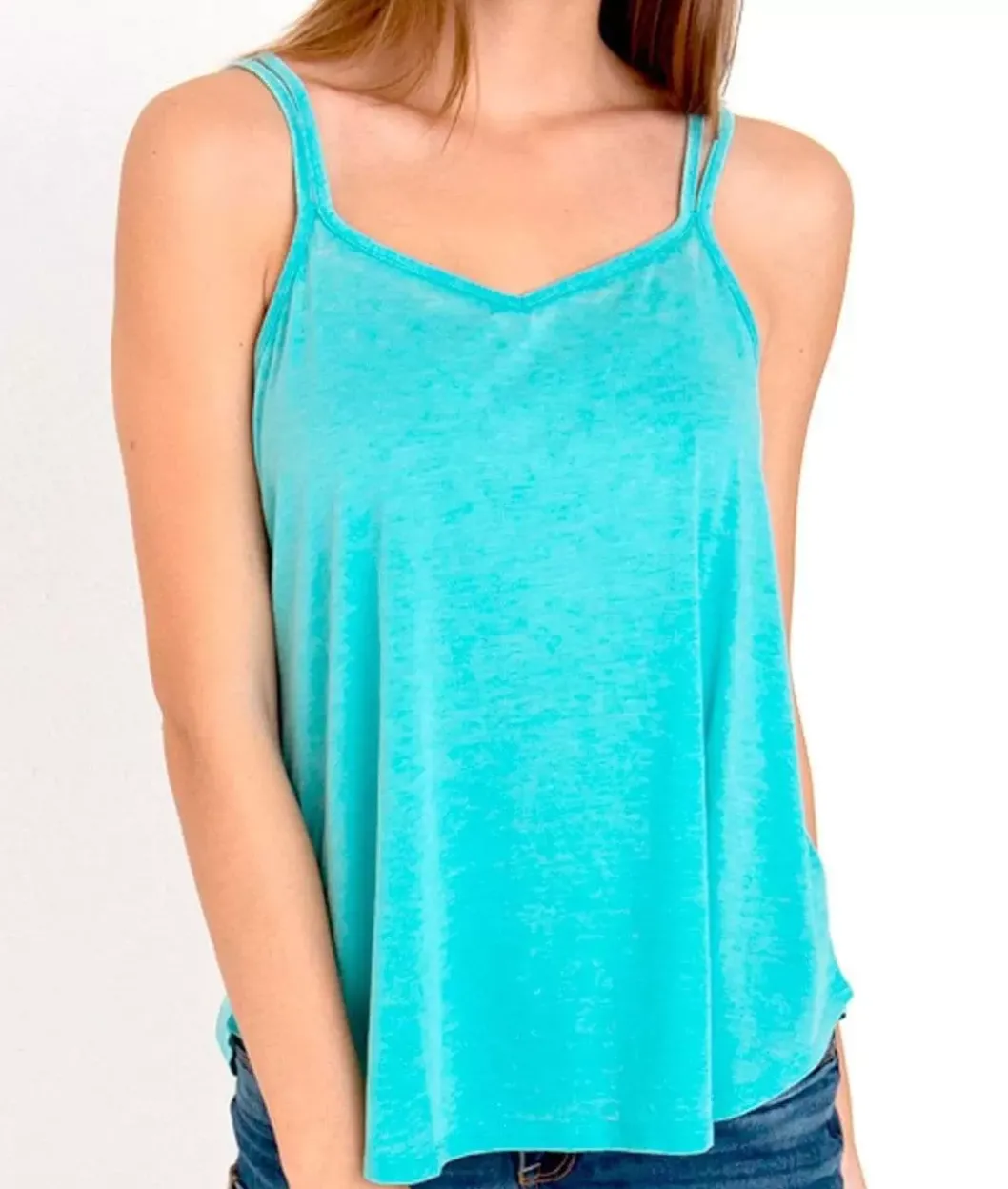 Tops>Nayked Apparel Ridiculously Soft Vintage Wash Strappy Tank