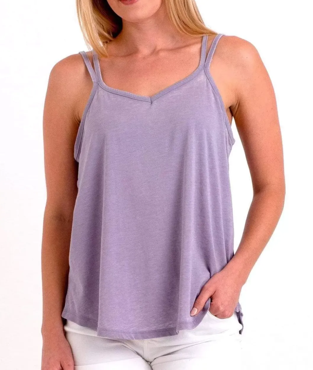 Tops>Nayked Apparel Ridiculously Soft Vintage Wash Strappy Tank