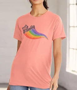 T-Shirts>Nayked Apparel Unisex Ridiculously Soft Lightweight Graphic T-Shirt | Proud Of My Family