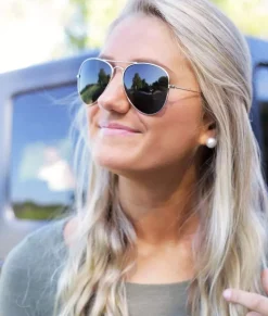 Accessories>Nayked Apparel Women'S Aviator Polarized Sunglasses, Lifetime Guarantee