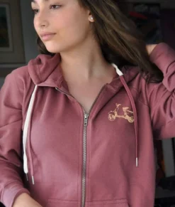 Tops>Nayked Apparel Women'S French Terry Full-Zip Graphic Hoodie | Let'S Coast