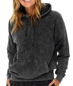 Hoodies & Sweatshirts>Nayked Apparel Women'S Oversized Vintage Fleece Raglan Hoodie