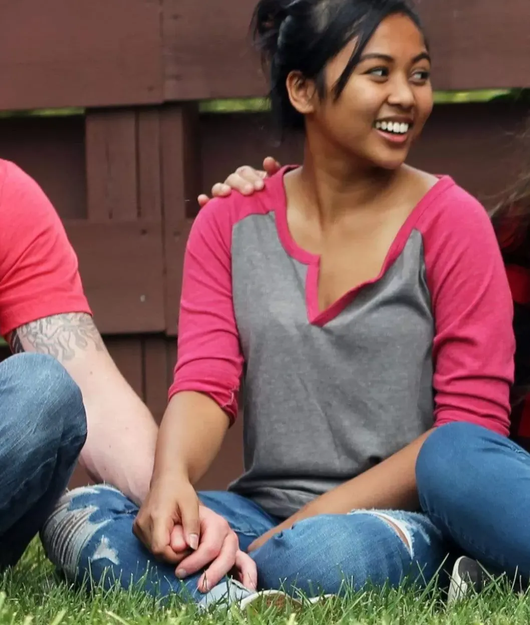 T-Shirts>Nayked Apparel Women'S Ridiculously Soft Vintage Raglan Baseball T-Shirt