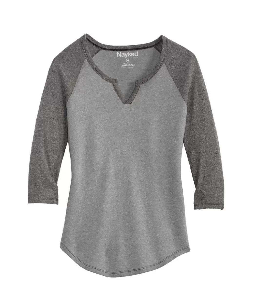 T-Shirts>Nayked Apparel Women'S Ridiculously Soft Vintage Raglan Baseball T-Shirt