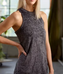 Athleisure>Nayked Apparel Women'S Ridiculously Soft Burnout High Neck Tank Top